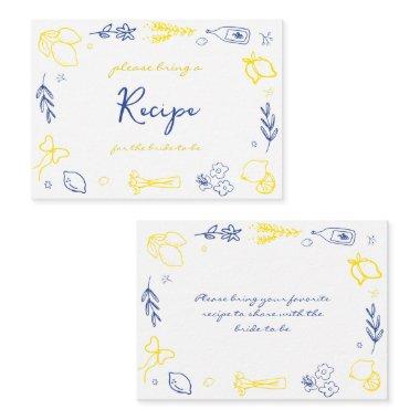 Hand Drawn Italian  Recipe Request Enclosure