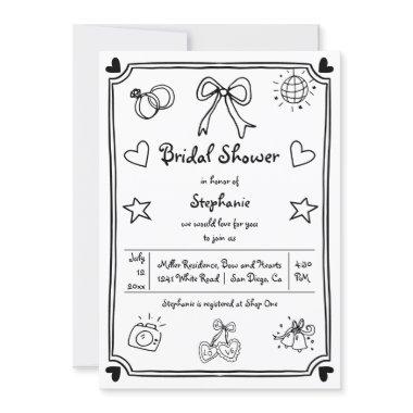Hand drawn scribble whimsical