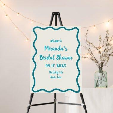 Hand Drawn Wavy Border  Welcome Sign