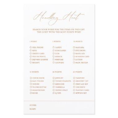 Handbag Hunt Elegant White  Game