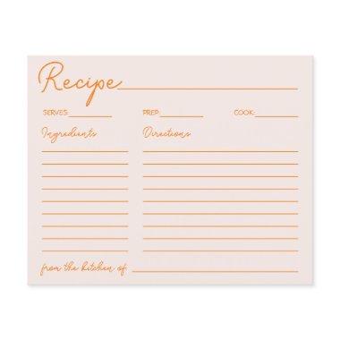Handwriting Elegant Farmhouse Recipe For The Bride