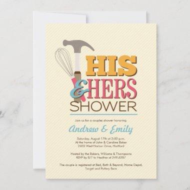 Handy Couple Shower Invitations