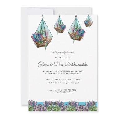 Hanging Geometric Terrarium | Bridesmaid Brunch