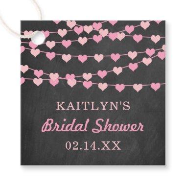 Hanging String Love Hearts  Favor Tags
