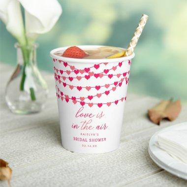 Hanging String Love Hearts  Paper Cups