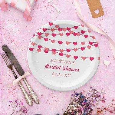 Hanging String Love Hearts  Paper Plates