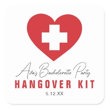 HANGOVER Kit Personalized Stickers