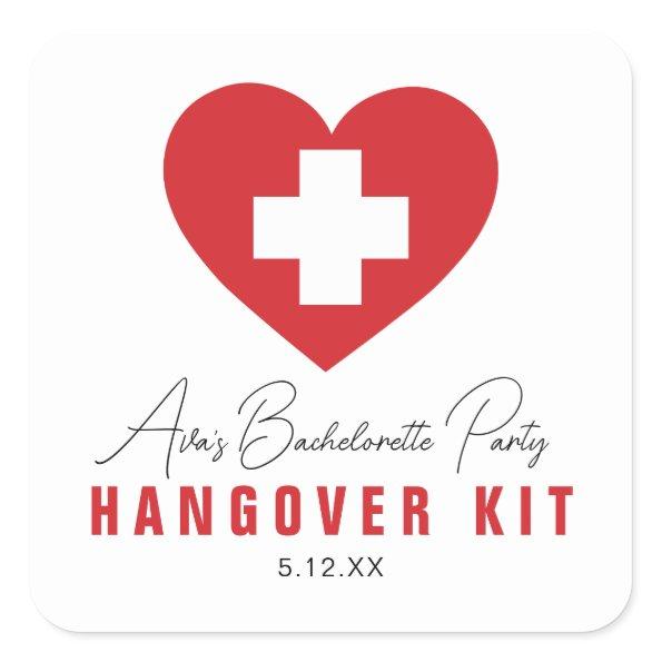 HANGOVER Kit Personalized Stickers
