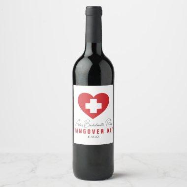 HANGOVER Kit Personalized Wine Bottle Label