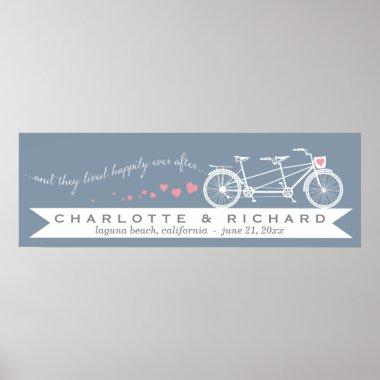 Happily Ever After Bicycle - CHOOSE YOUR COLOR Poster