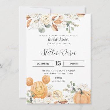 Happily Ever After Fall Bridal Shower Invitations