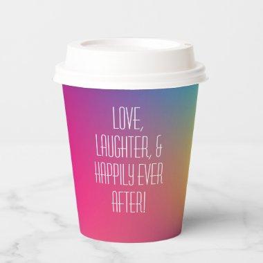 Happily Ever After Holographic  Paper Cups