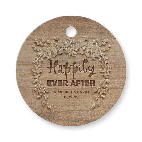 Happily Ever After Rustic Wedding Favor Tags