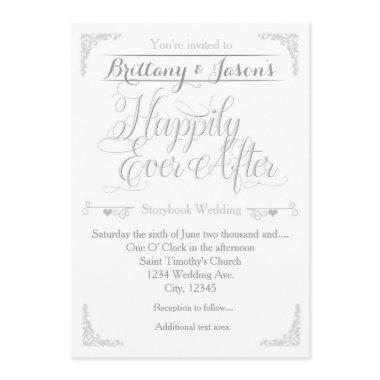 Happily Ever After Storybook Wedding Invitations