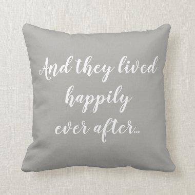 Happily Ever After Wedding Pillow