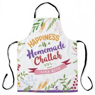 Happiness is Homemade Challah HUGE Floral Apron