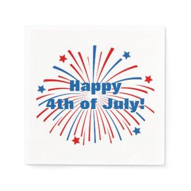 Happy 4th of July napkins for Independence Day