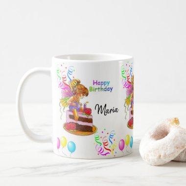 Happy Birthday Fairy Mug