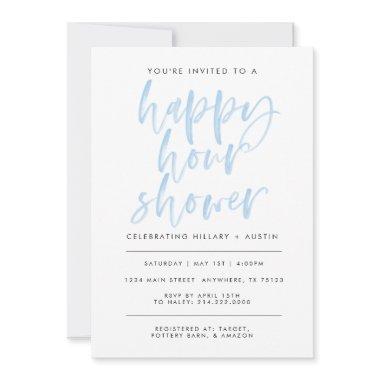 HAPPY HOUR BRIDAL SHOWER - LT BLUE Invitations