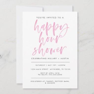 Happy Hour Shower - Lt Pink Invitations