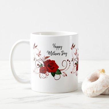 Happy Mother's Day Red Rose Mug
