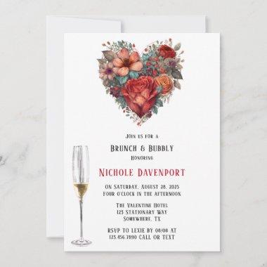 Happy Valentine’s Roses Brunch & Bubbly Invitations