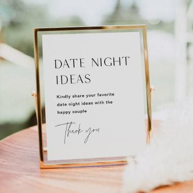 HARLOW Date Night Ideas Sign