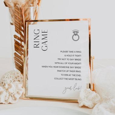 HARLOW Ring Game Don't Say Bride Sign
