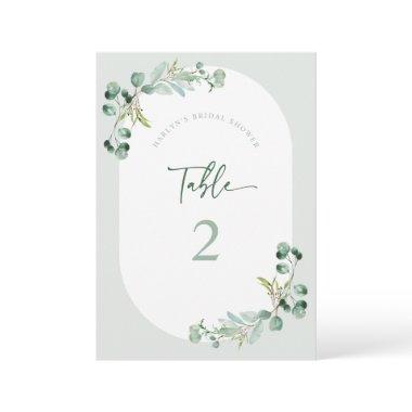 HARLYN Table Number Eucalyptus