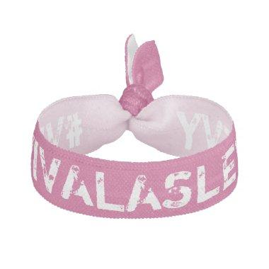 Hashtag Hair Ties - Pink and White
