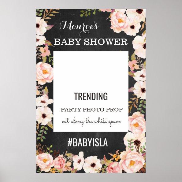 Hashtag Photo Prop Sign for Baby or Bridal Shower