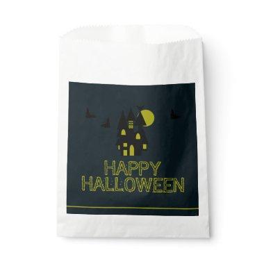 Haunted House, Happy Halloween Favor Bag