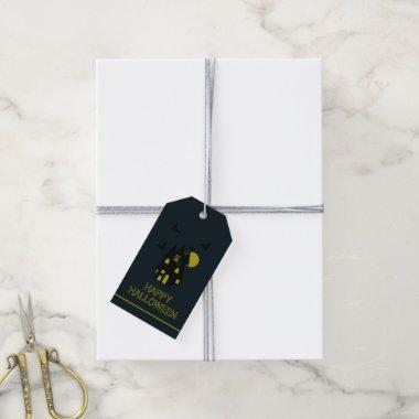 Haunted House, Happy Halloween Gift Tags