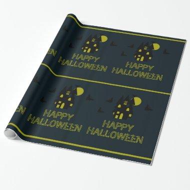 Haunted House, Happy Halloween Wrapping Paper