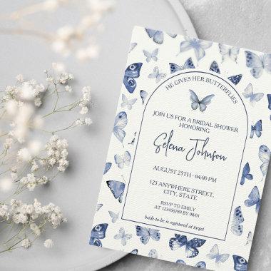 He gives her butterflies | Bridal Shower Invitations
