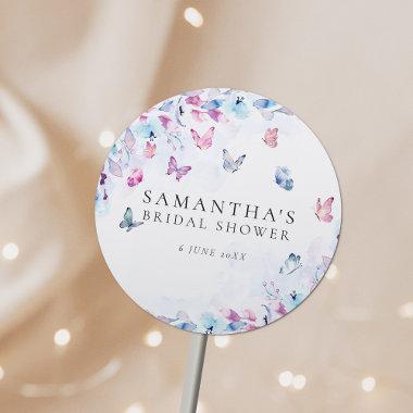 He Gives Me Butterflies  Classic Round Sticker