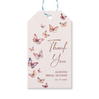 He Gives Me Butterflies Bridal Shower Gift Tags