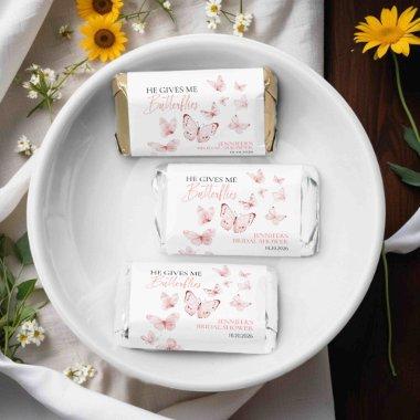 He Gives Me Butterflies | Pink Blush  Hershey's Miniatures