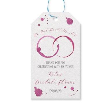 He Had Her at Merlot, Wine, Wine Stains, Shower Gift Tags