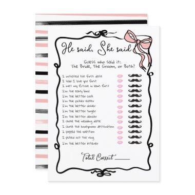 He said She said Hand Drawn Bow  game