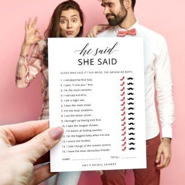 He Said She Said Script  Game