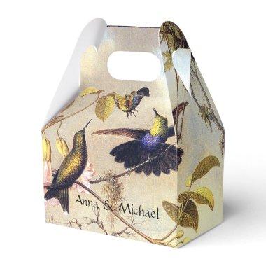 Heade Hummingbirds & Butterfly Floral Favor Box