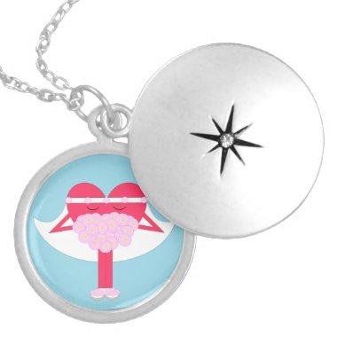 Heart Getting Married Bridal Locket Necklace