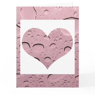 Heart Rose Gold Pink Water Drop Abstract Cute
