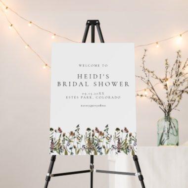 HEIDI Boho Watercolor Wildflower Bridal Shower Foam Board