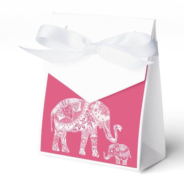 Henna Elephant - Indian Inspiration Favor Boxes