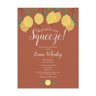 Her Main Squeeze Lemon Terracotta  Announcement Post