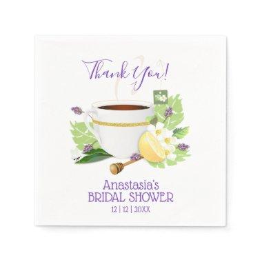 Herbal Tea with Lemon | Bridal Shower Napkins