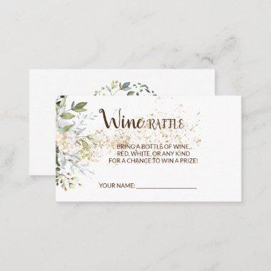 Herbal Wine Raffle Ticket Bridal Shower Invitations