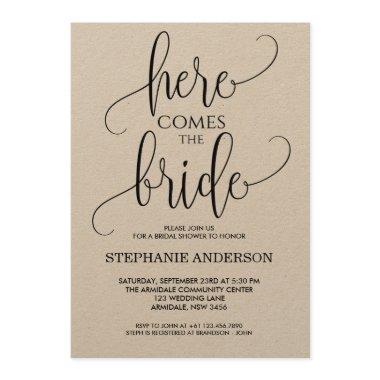 Here comes the bride black